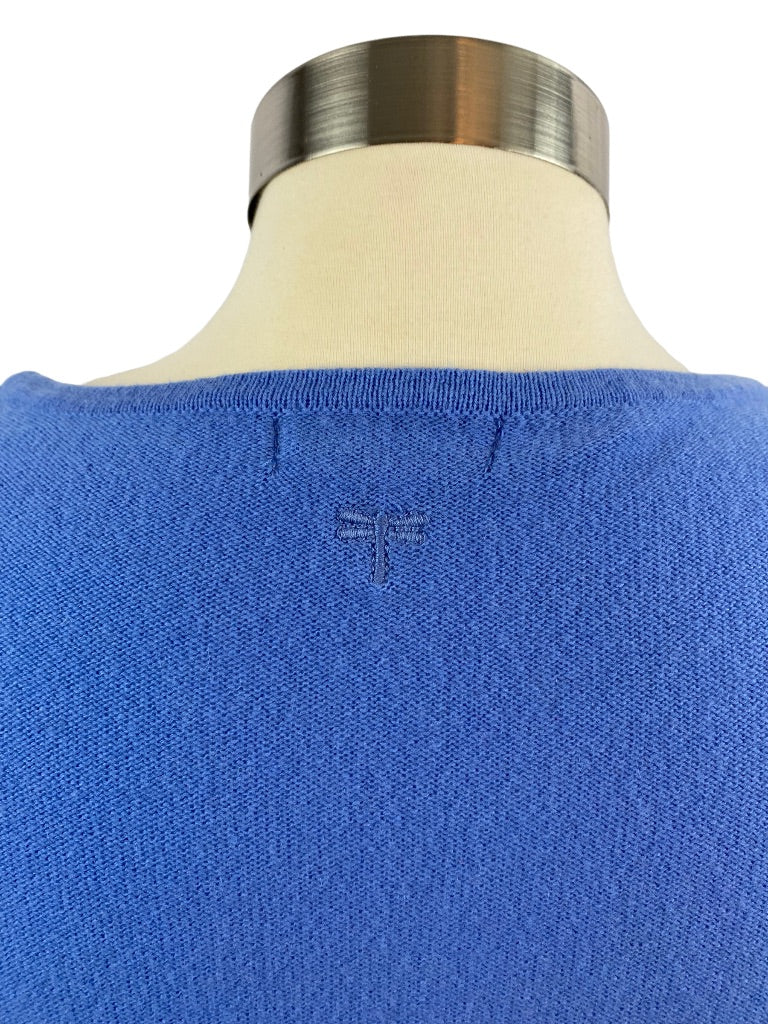 Large Tyler Boe 100% Cashmere Women's Blue Sweater Capelet