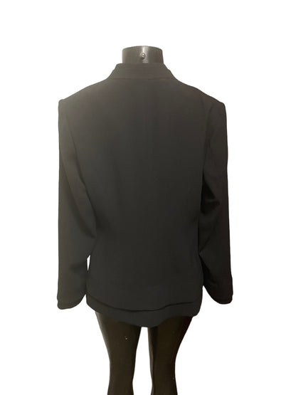 Medium Fate Lined Womens Blazer Black Open Jacket