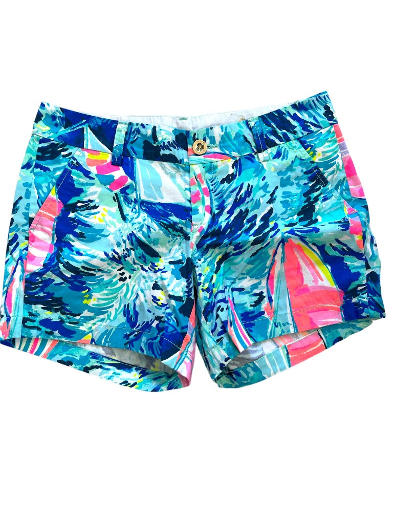 0 Lilly Pulitzer Hey Bay Bay Bright Blue Shorts 5" Inseam