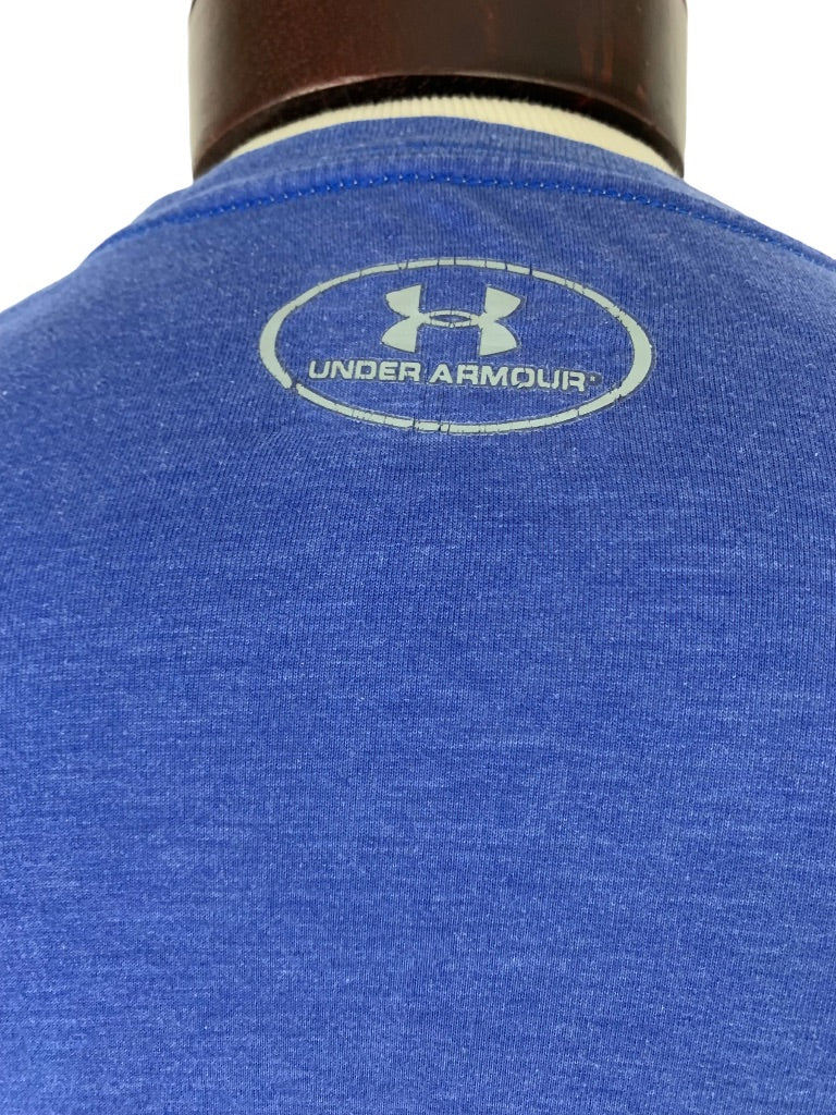 Large Under Armour Men's Blue Loose Fit HeatGear Tshirt Short Sleeve