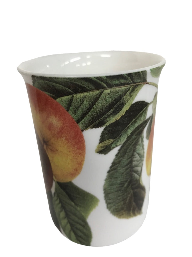 Stechcol Gracie Bone China Tea Mug by Graceline Imports Apple Dishwasher Safe