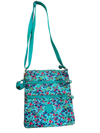 Kipling Keiko Crossbody Bag Field Floral Travel With Charm 3 Zip