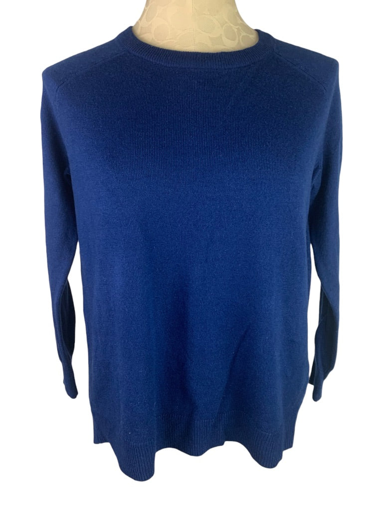 XS Apt.9 Women's Blue Pullover Sweater High Low Hem Soft