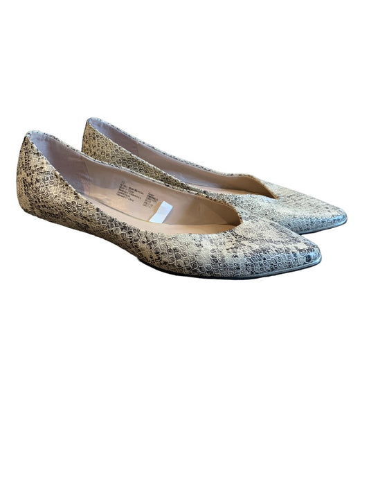 7.5M Mossimo Faux Snakeskin Women's Pointed Toe Flats