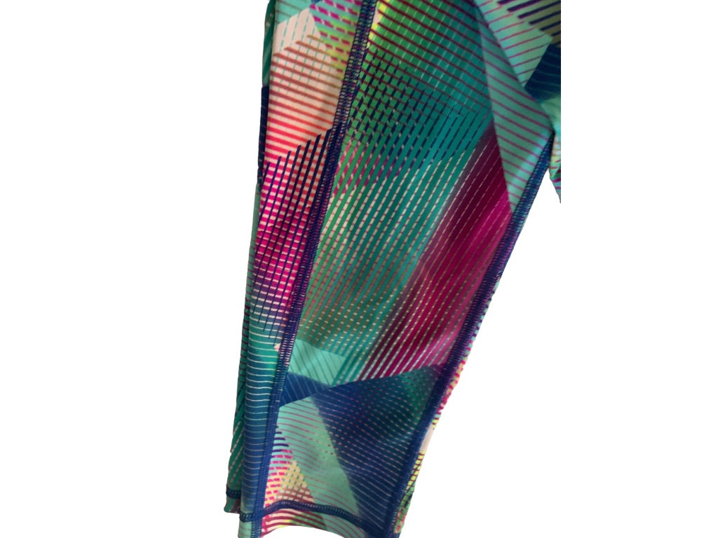 Medium VSX Sport Victoria's Secret Knockout Print Leggings Multicolor Ankle Length