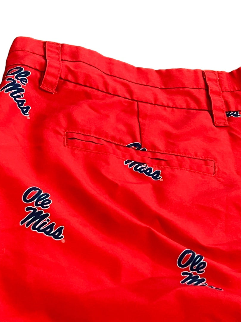 8 Ole Miss Ovations Women's Shorts Red 3.75" Inseam