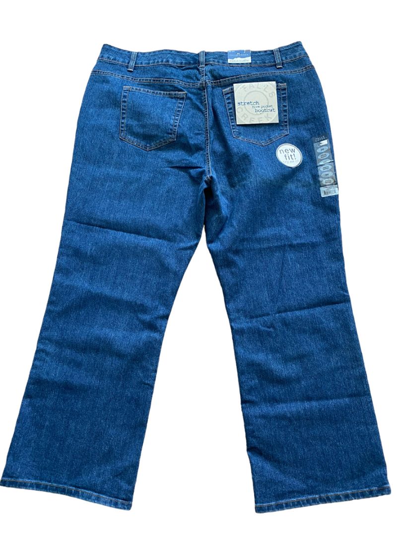 NWT 20W Falls Creek Stretch Bootcut Jeans 5 Pocket