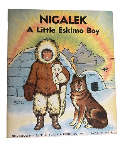 Set of 8 Vintage Native American 1935 Platt & Munk Made in USA Rodger Vernam Childrens Books