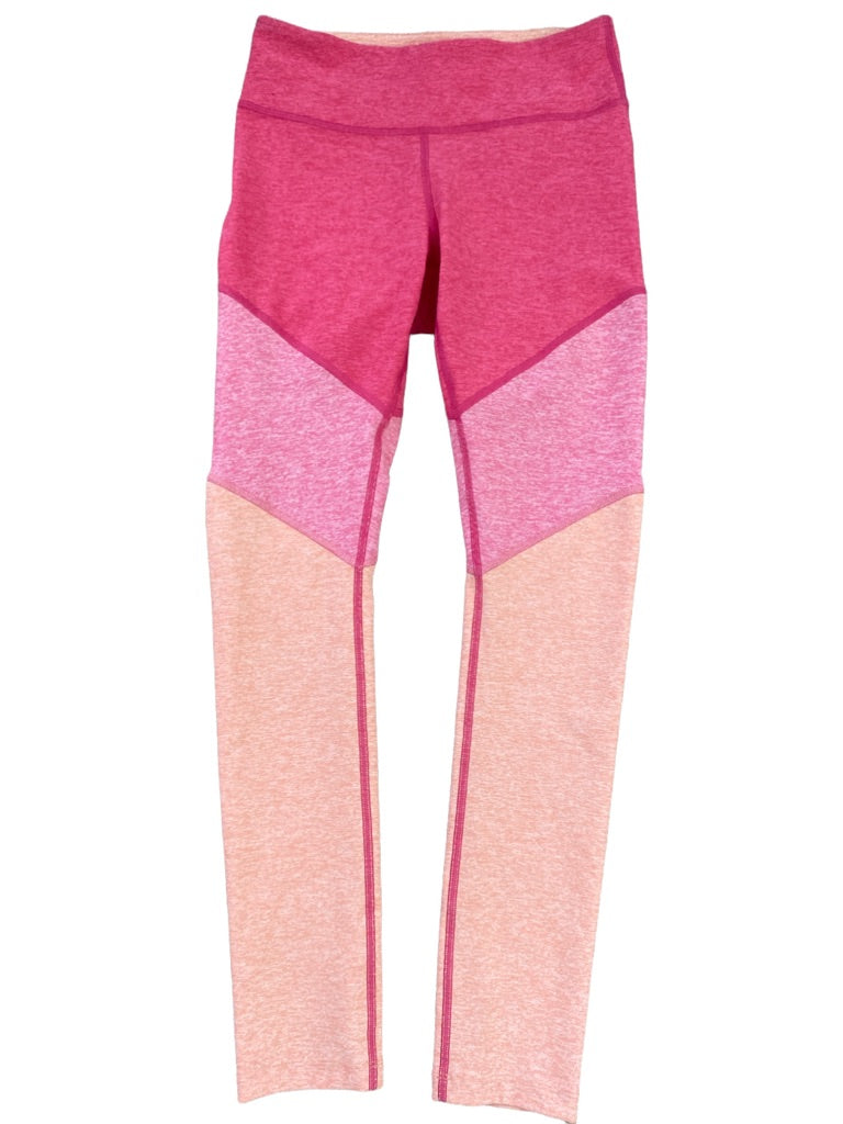 XS Outdoor Voices Tri-color Pink Yoga Pants Leggings