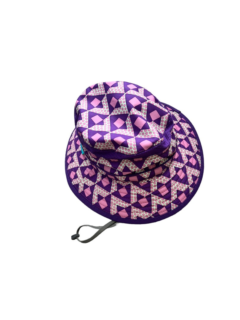 Sunday Afternoons UPF 50+ Fun Bucket Hat Kids M 3 To 6 Years Water/Stain Repellent Pink Purple Geometric