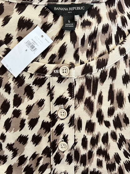 Small Banana Republic Animal Print Bodysuit NWT