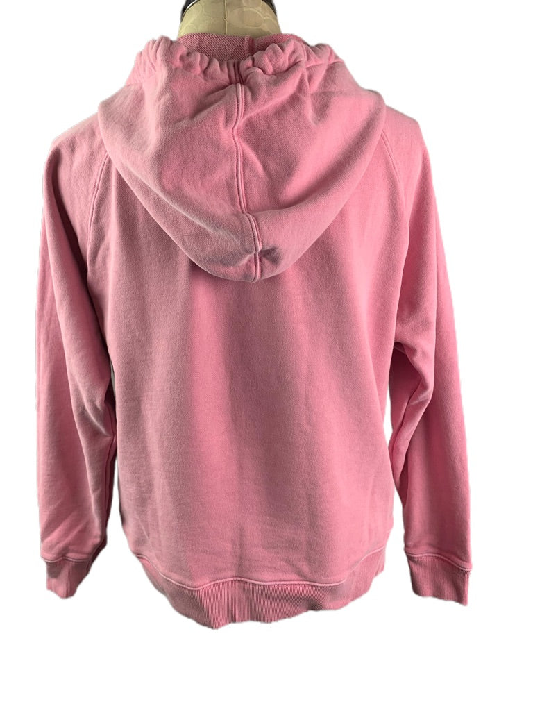 Medium J.Crew Women's Pink Pullover Hoodie Terry V-Neck Style#AJ640