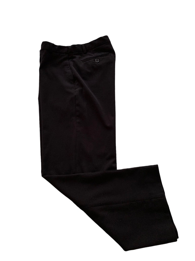 12 Calvin Klein Boys Youth Black Dress Pants 25.5" Inseam Stretch Blend