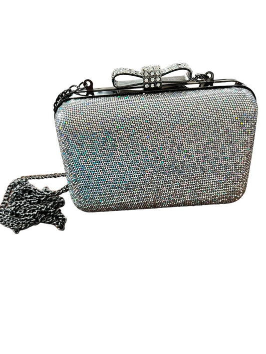 La Regale Small Evening Bag Shoulder Rhinestone Bow Sparkle