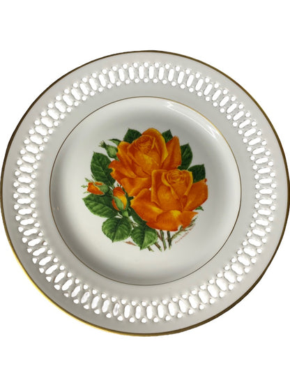 Bing & Grondahl Danbury Mint 1979 The 12 Rose Plate "Tropicana" 8.5" Diameter