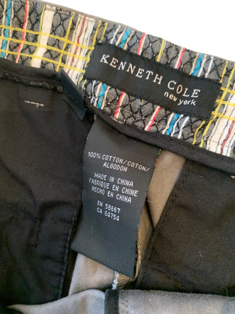 36 x 32 Kenneth Cole New York Lightweight Gray Men's 100% Cotton Chino Pants