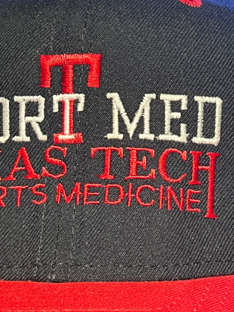 Vintage Texas Tech Sports Medicine New Era SnapBack Hat Cap USA