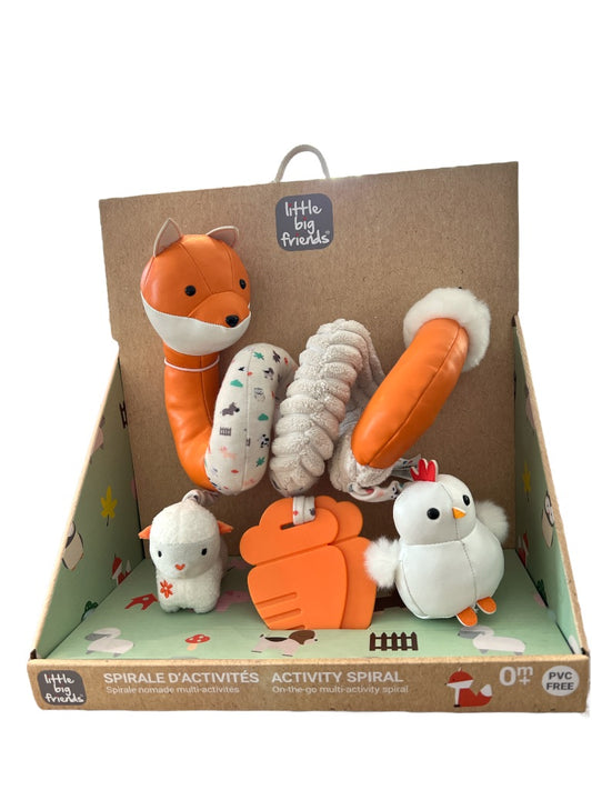 New Farm Fox Baby Activity Spiral On-the-go PVC Free