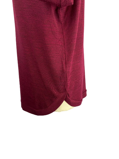 Medium Gap Women's Pullover Burgundy Soft Lightweight Sweater Long Sleeve