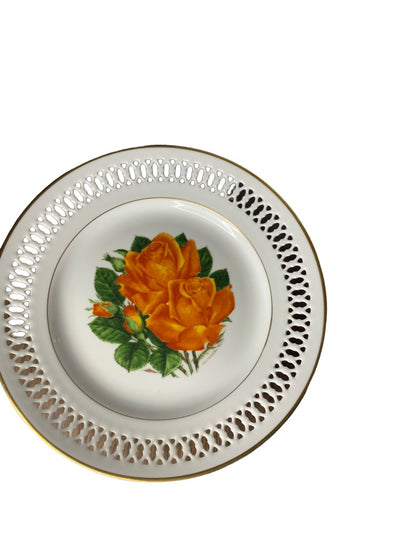 Bing & Grondahl Danbury Mint 1979 The 12 Rose Plate "Tropicana" 8.5" Diameter