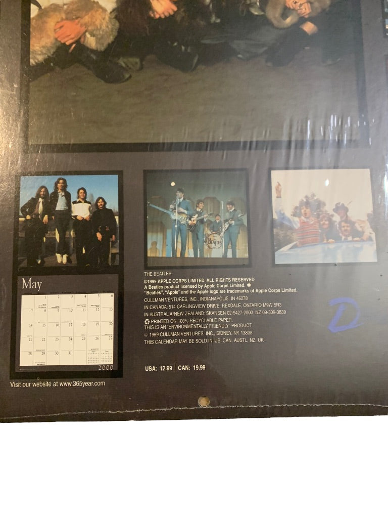 The Beatles Sealed Calendar Millennium 2000 Edition 16 Month Apple Corp.