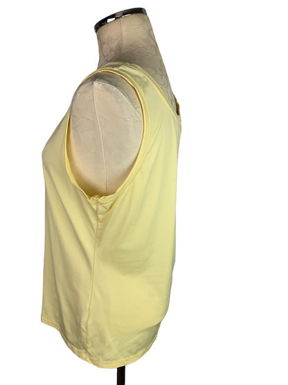 Large Peter Nygard Butter Yellow Tank Sleeveless Top Women's