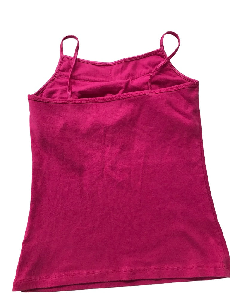 10/12 Place Girls Hot Pink Studded Neckline Camisole Built in Bralette