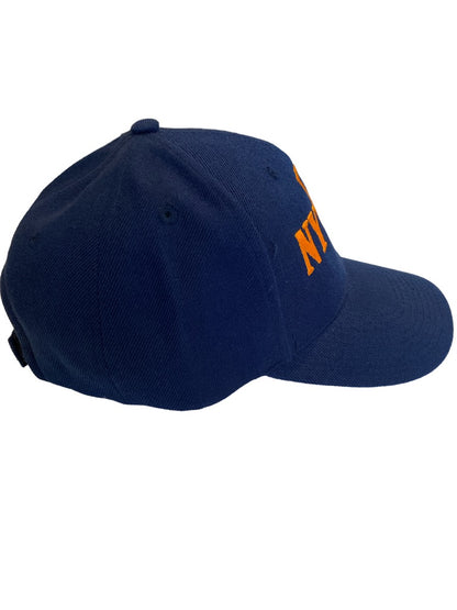 NYPD Blue with Orange Embroidery Adjustable Twill Ball Cap Hat