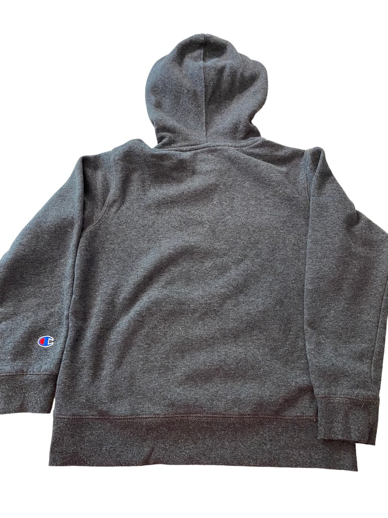 Medium Champion Logo Gray Boy's Pullover Hoodie Sweatshirt