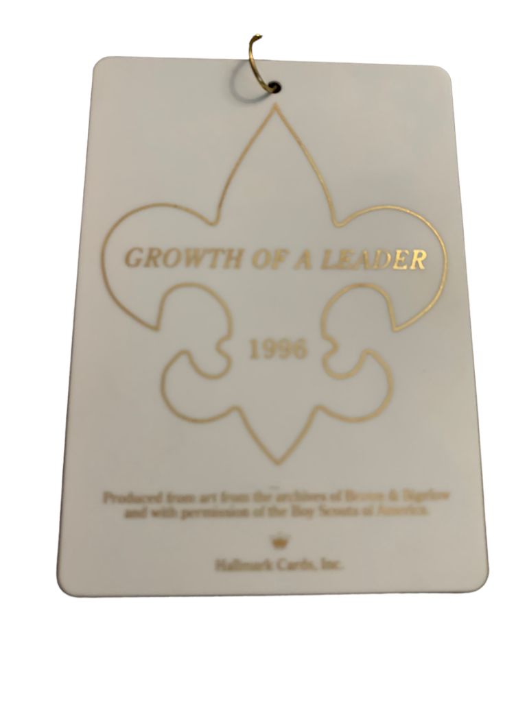 Vintage 1996 Hallmark Keepsake Ceramic Ornament Growth of a Leader Boys Scouts