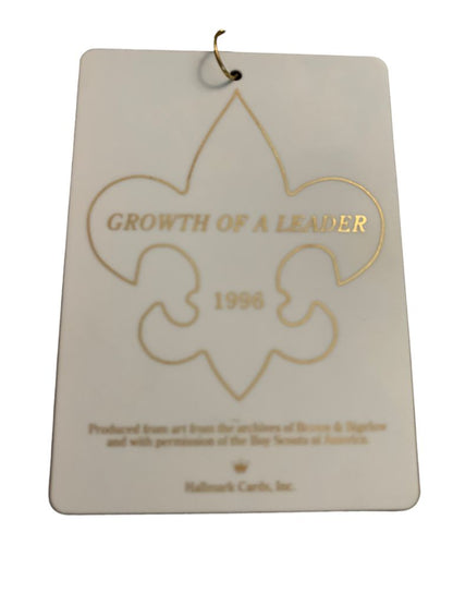 Vintage 1996 Hallmark Keepsake Ceramic Ornament Growth of a Leader Boys Scouts
