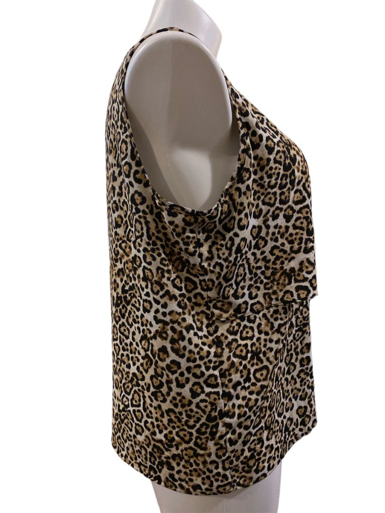 XL (3) Chico's Leopard Print Sleeveless Blouse Tank