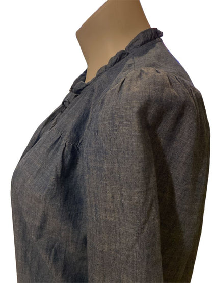 Large NWT J Crew Denim Blue Womens Shirt Blouse