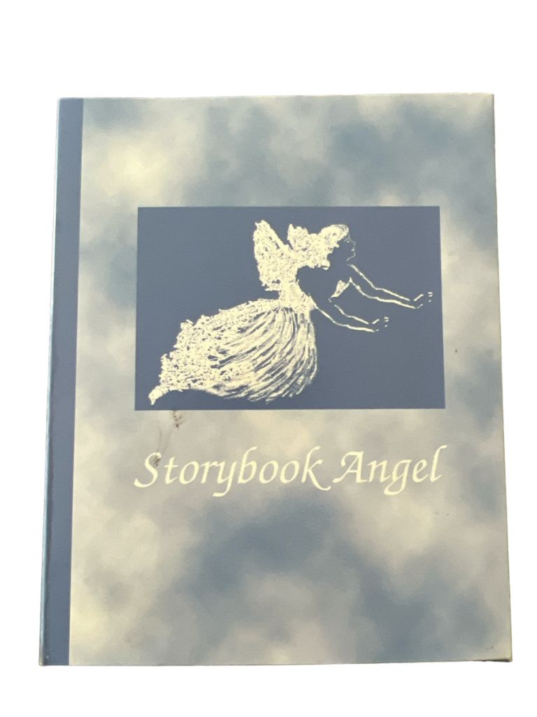 NIB Storybook Angel Brooch Pin Silvertone With Faux Pearl and Rhinestone