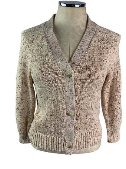 XS LOFT Women's Pink Shades of Pink V-Neck Sweater Cardigan