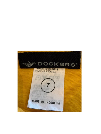 7 Dockers Boy's Youth Yellow Blue Rugby Jersey Collared