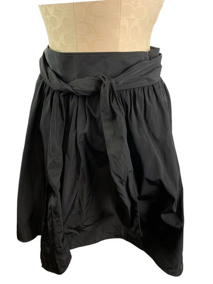 4 Express Women's Black Flare Skirt New Zip Closure Tie Belt