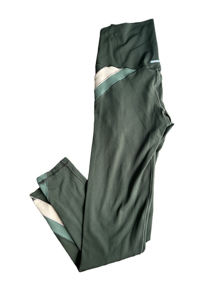 Small Aerie Army Green Chill Play Move Leggings Side Stripe