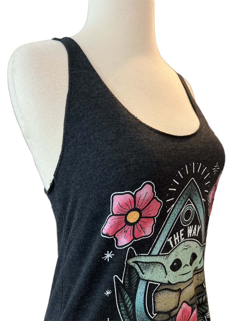 Small Baby Yoda Star Wars "The Way" Tank Top