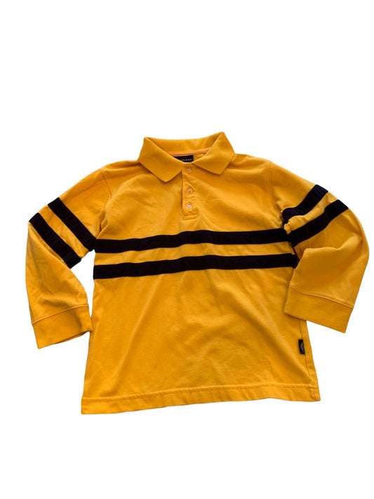 7 Dockers Boy's Youth Yellow Blue Rugby Jersey Collared