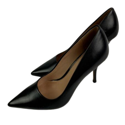 8.5M Linea Paolo Women's Black Leather Pointed Toe 4" Heel "Paris"