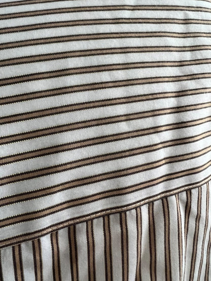 0 (Small) Chico's No-Iron Striped Button Down Blouse