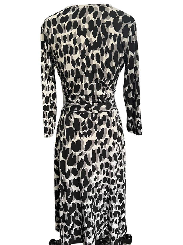 Small Leota Animal Print Wrap Style Dress