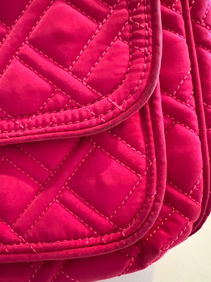 Vera Bradley Fushia Pink Hipster Crossbody Quilted