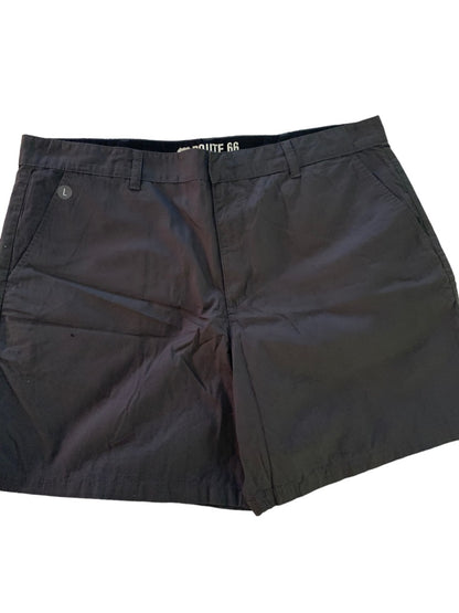 40 Route 66 Men's Dark Gray Lightweight Chino Style Shorts