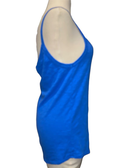 Medium T. La Spaghetti Strap Blue Tank Top