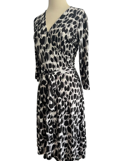 Small Leota Animal Print Wrap Style Dress