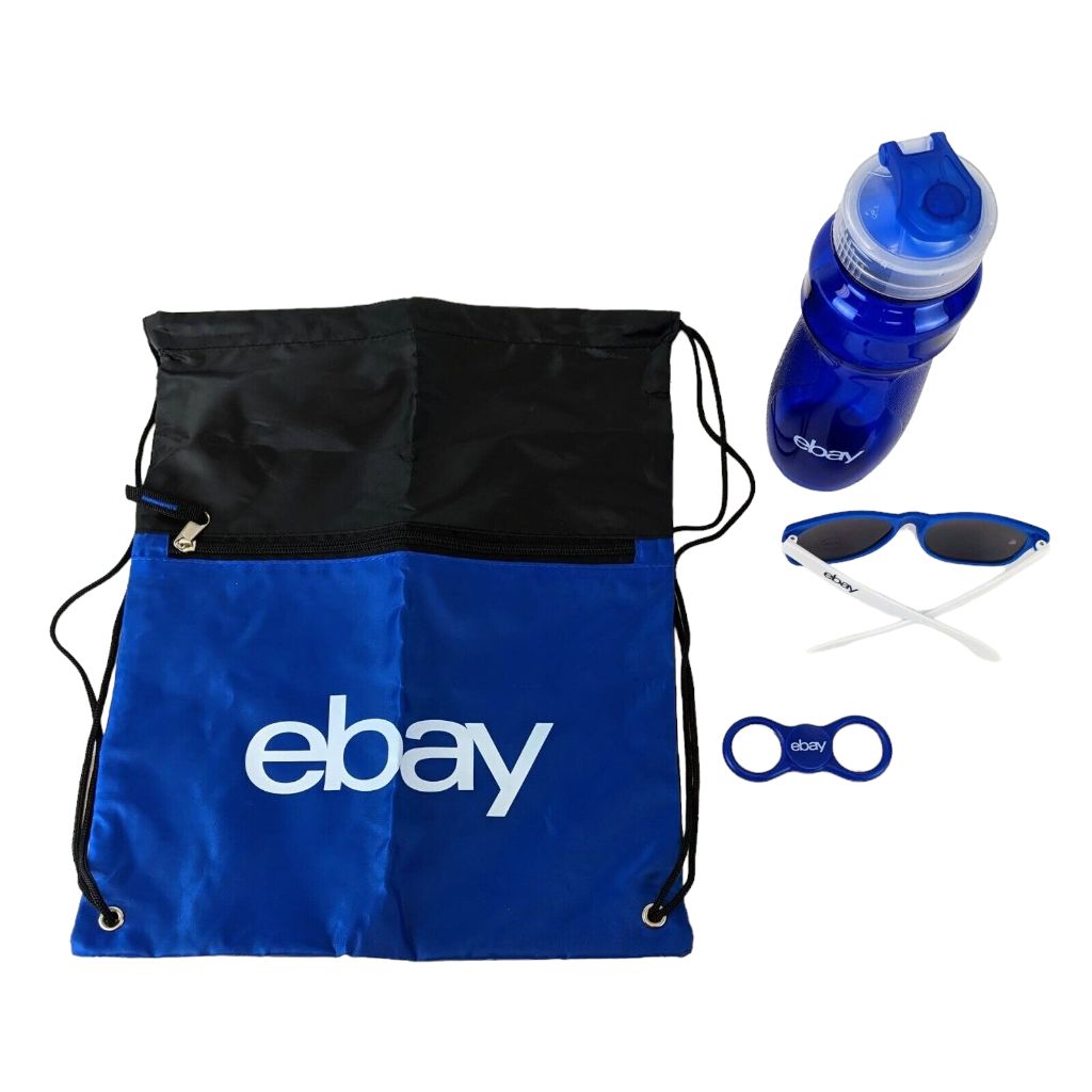 eBay Sports Pack: Water Bottle, Sport Bag, Sunglasses, Spinner Bottle Opener