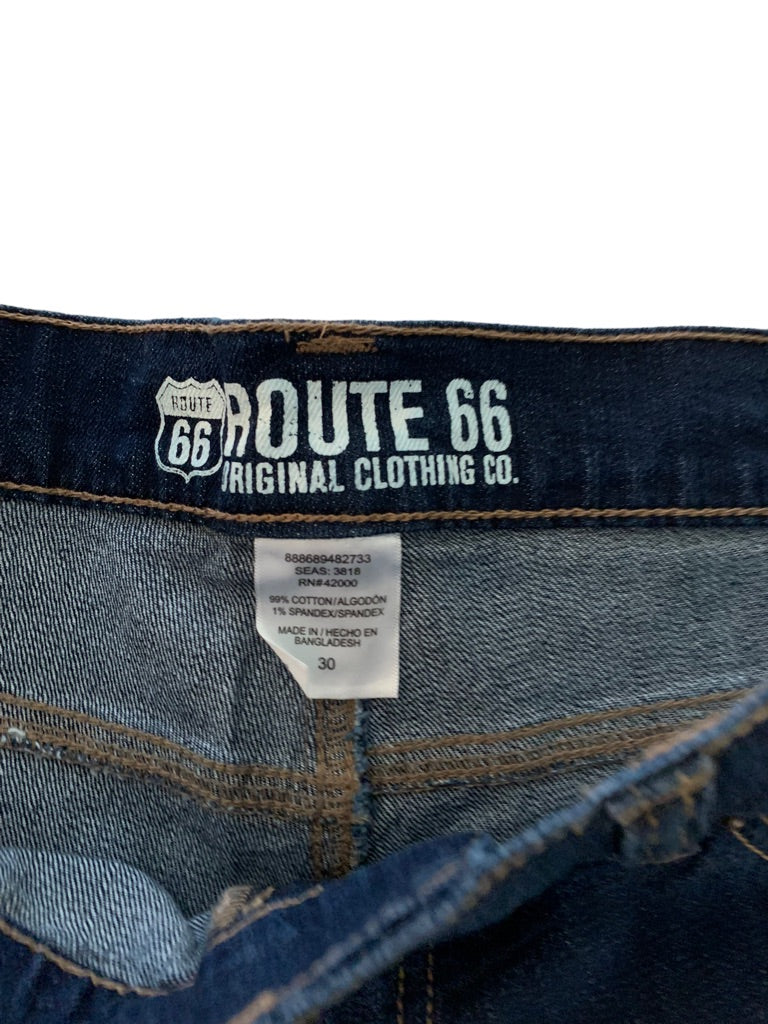 30 Route 66 Men's New Stretch Denim Jean Shorts 12" Inseam