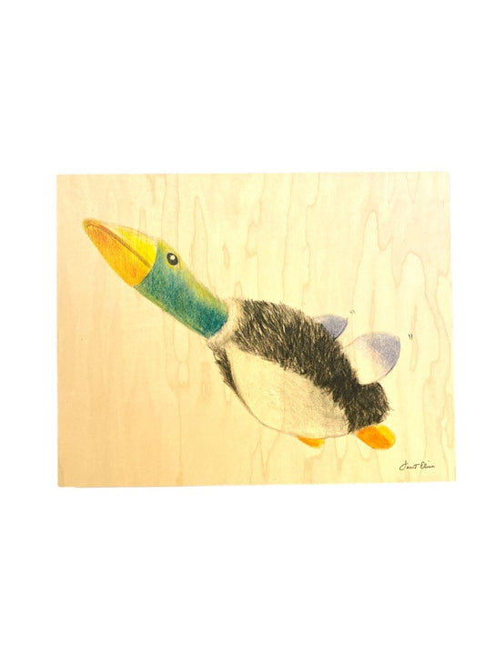 New Uhak Flying Mallard Duck Wall Art 16x20 Nursery Baby Playroom